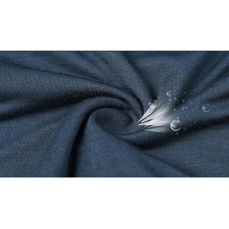 Men’s Bamboo Fiber Boxer Shorts – Breathable Modal Underwear, Striped Plus Size L–5XL