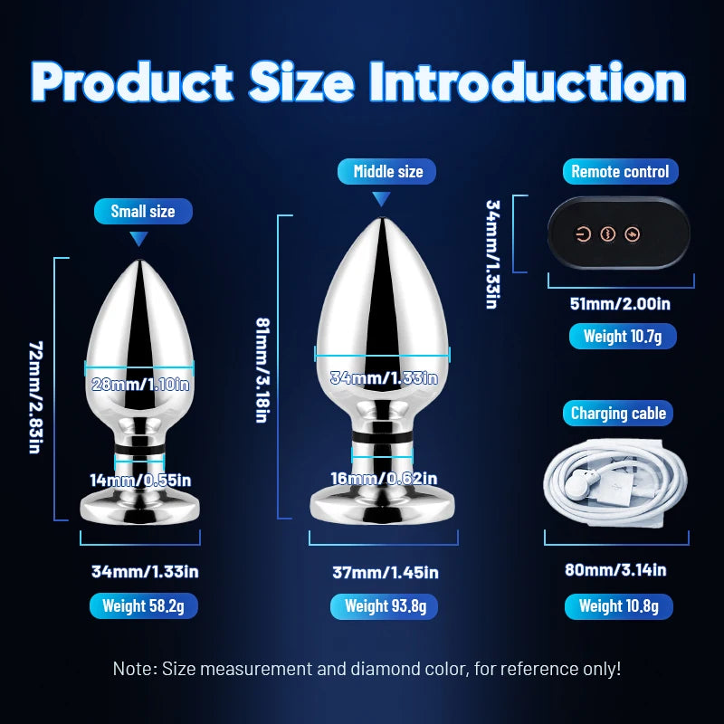 VoltPlug – Remote Electro-Stim Anal & Prostate Vibrator Unisex Pleasure Tool Adult Supplies Anal Masturbate Sex Toys