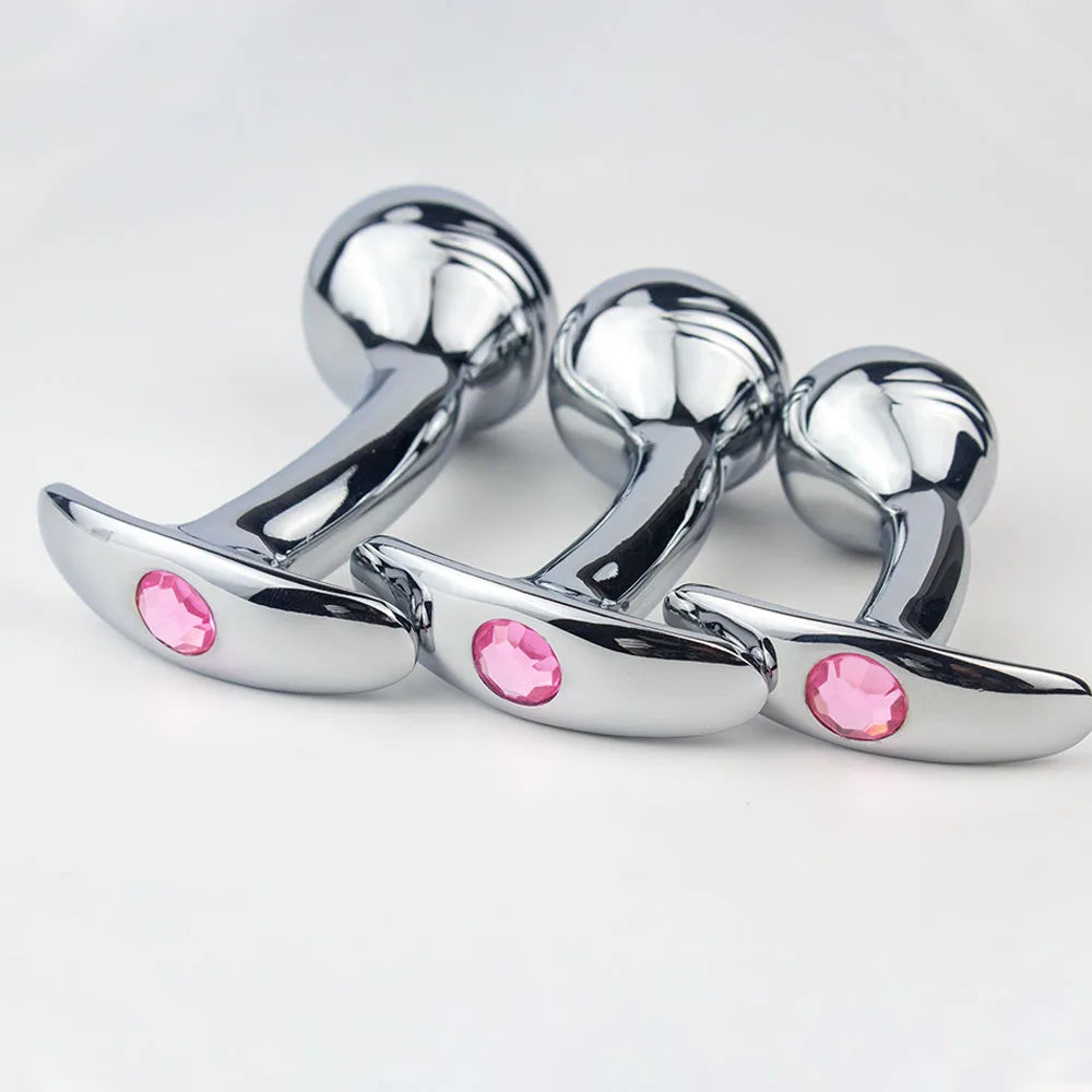 TitanGem – Stainless Steel Anal Plug with Crystal Base