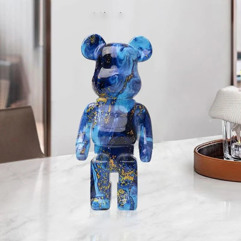 Graffiti Bear Figurine – Modern Abstract Animal Ornament & Money Jar | Home, Table & Room Decor