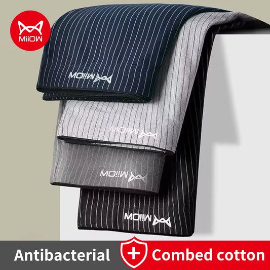 Graphene Cotton Boxers – 4PCS Striped Men’s Underwear