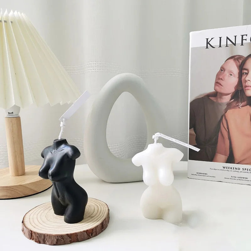Female Body Scented Candle – Handmade Aromatherapy Decorative Sculpture for Home & Photography