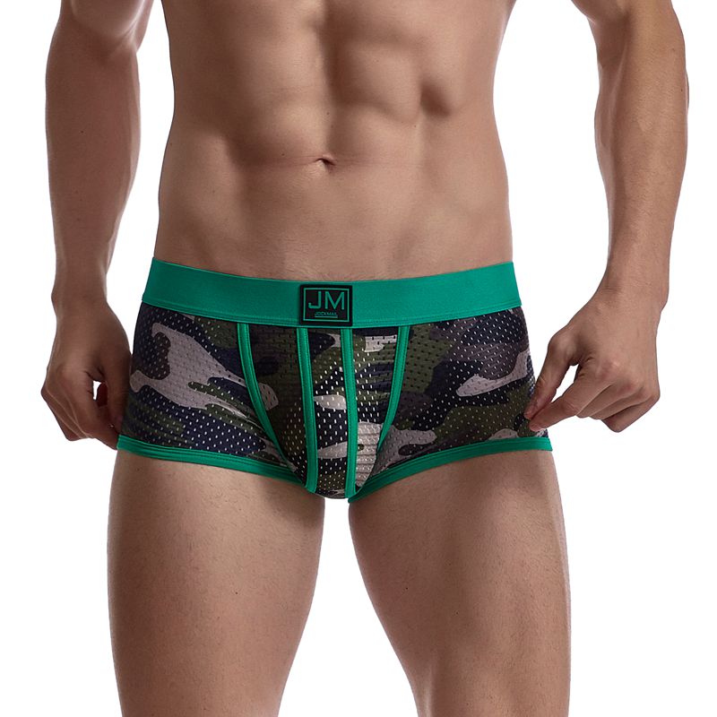 Men’s Breathable Boxer Briefs – 6PCS Camouflage Underwear
