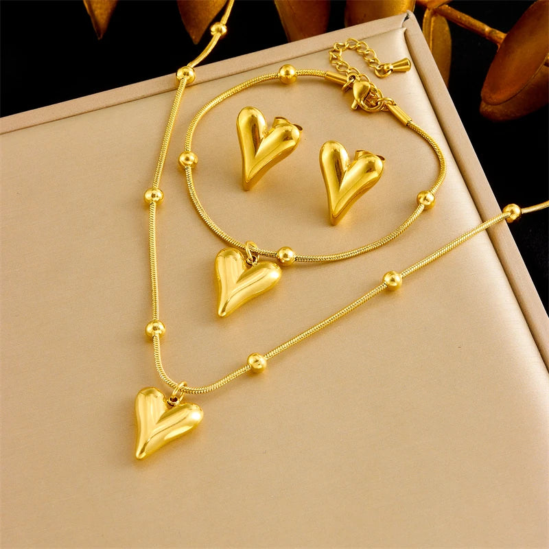 Timeless Love Stainless Steel Jewelry Set