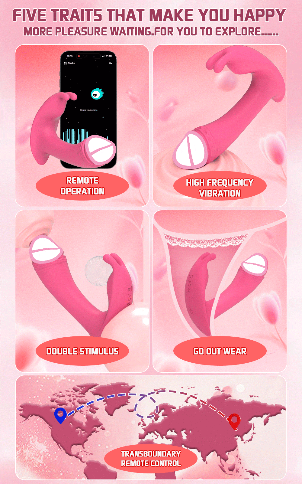 LushVibe – App-Controlled Wearable Vibrator for Clitoral & Vaginal Pleasure