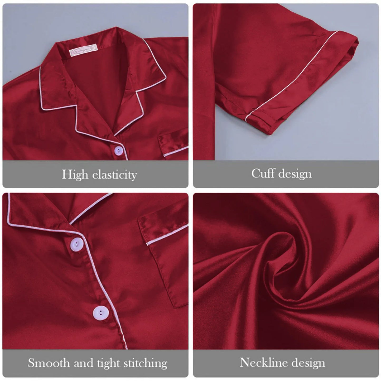 Luxury Satin Pijamas for Women – Sizes Up to 5XL