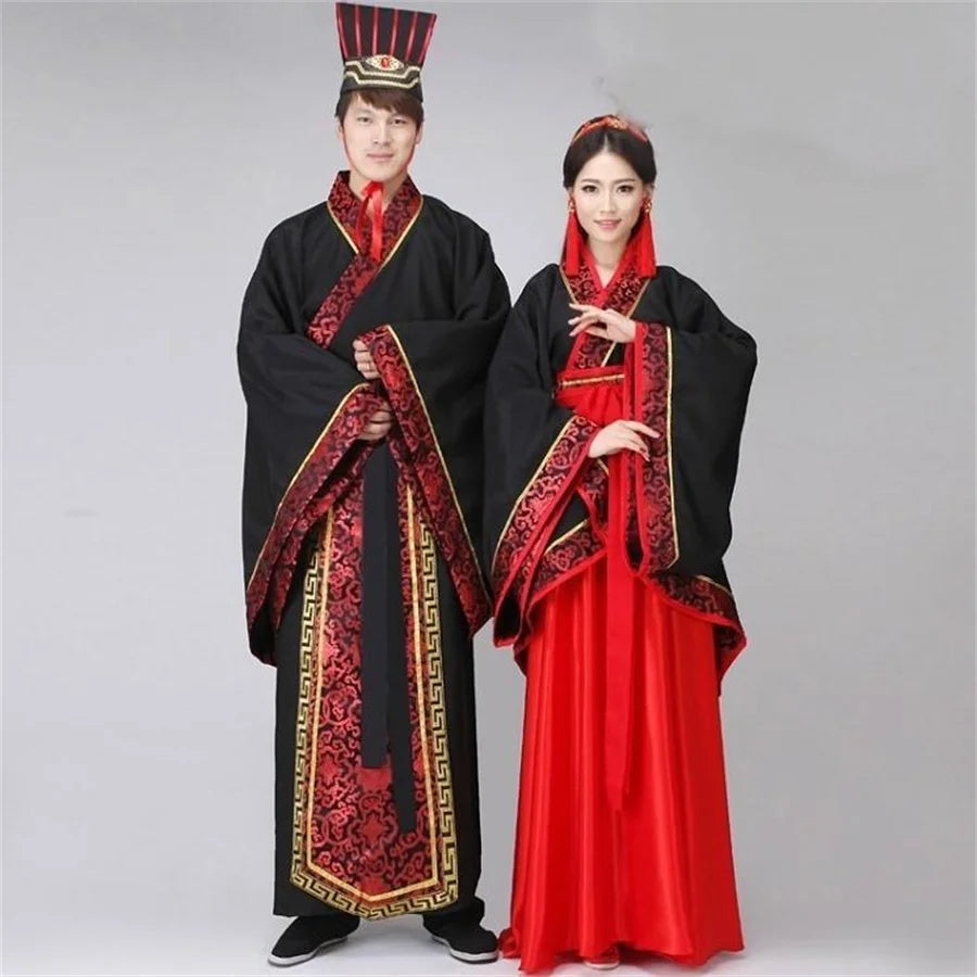 Hanfu Dress Couples – Chinese Traditional Cosplay Costume for Men & Women, Ancient Hanfu Performance Outfit