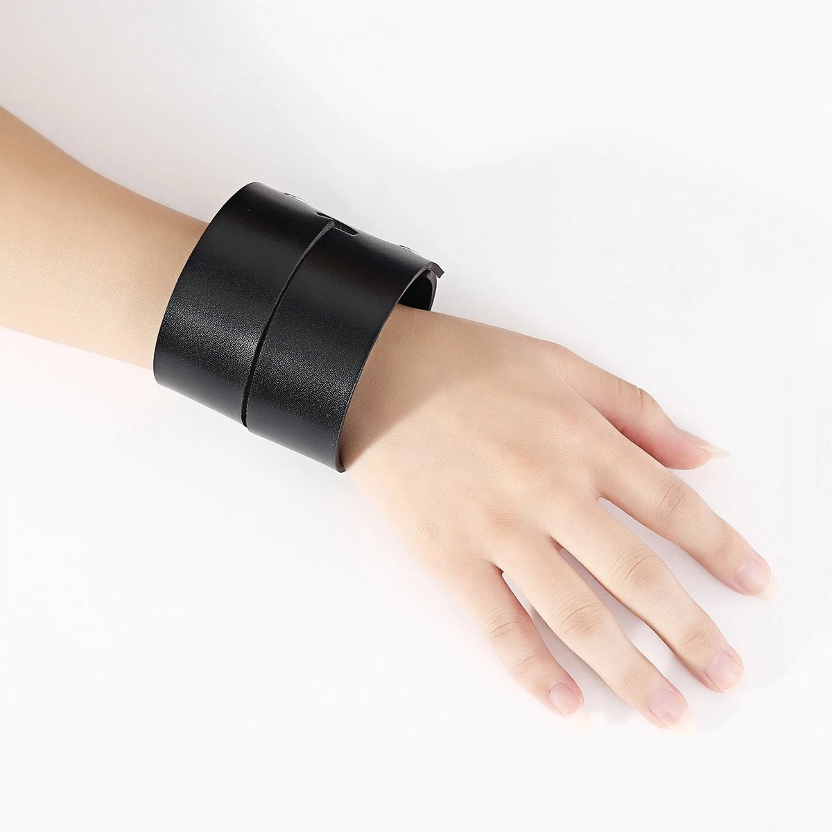 Leather Handcuffs Couple Bracelet – Sexy Role-Playing & Halloween Party Accessory | Stage Performance Props