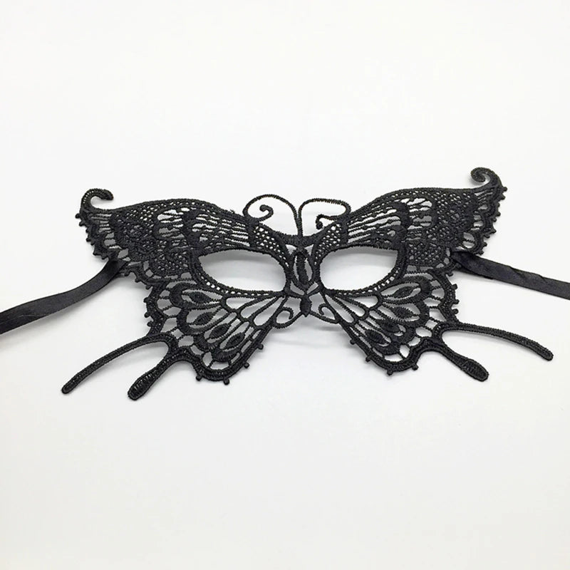 Sexy Black Lace Eye Mask – Erotic Masquerade Cosplay Accessory for Women’s Roleplay, Dance Parties & Intimate Fantasy
