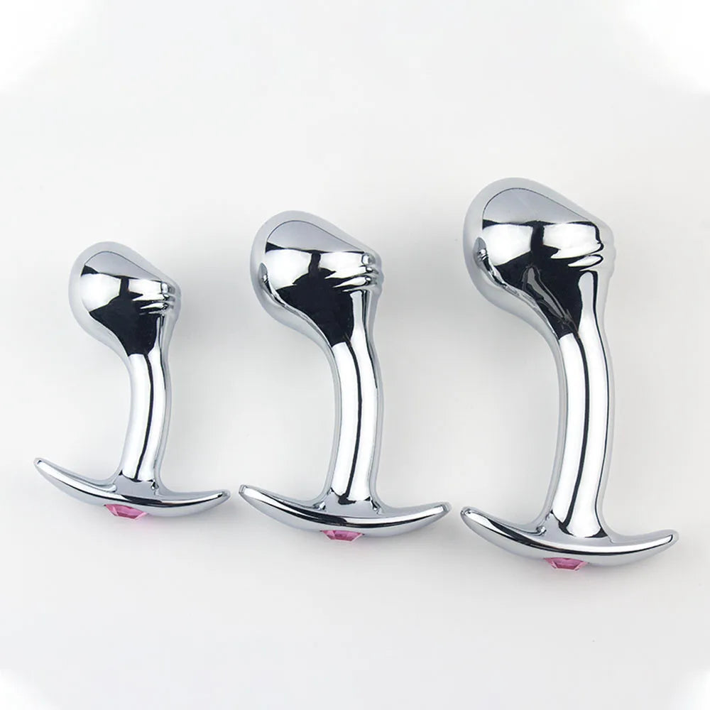 TitanGem – Stainless Steel Anal Plug with Crystal Base