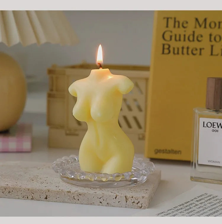 Busty Female Body Scented Candle – Artistic Decorative Candle for Home, Photography & Gifts