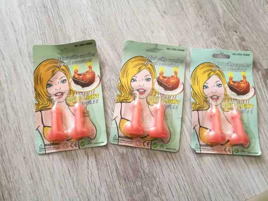 Mini Willy Penis / Breasts Candles for Birthday Cake All Occasions Cheeky Funny Hen Party Toys Dick Candle Funny Gift Joke Hen Night Party Birthday