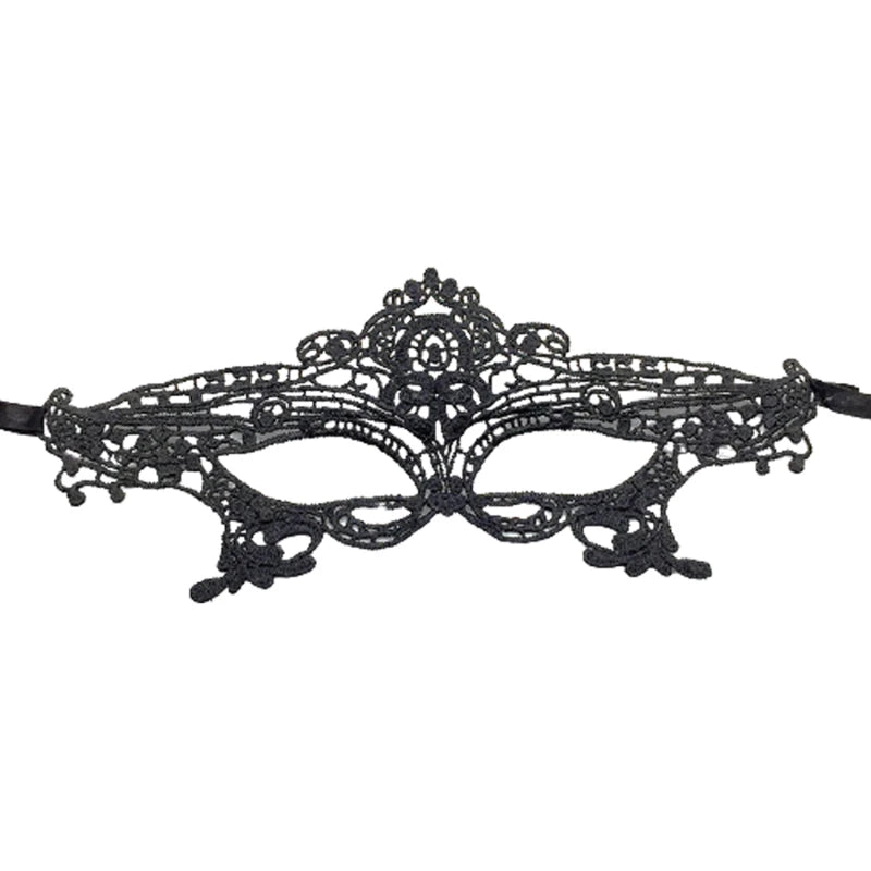 Sexy Black Lace Eye Mask – Erotic Masquerade Cosplay Accessory for Women’s Roleplay, Dance Parties & Intimate Fantasy