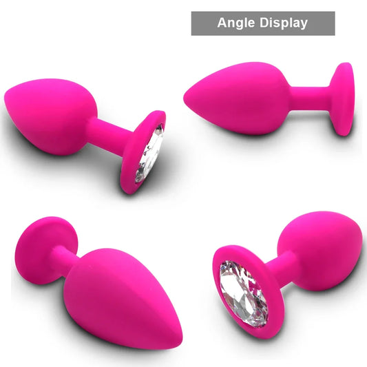 PulsePlug Silicone Anal Vibrator Set – Unisex Bullet-Style Butt Plugs