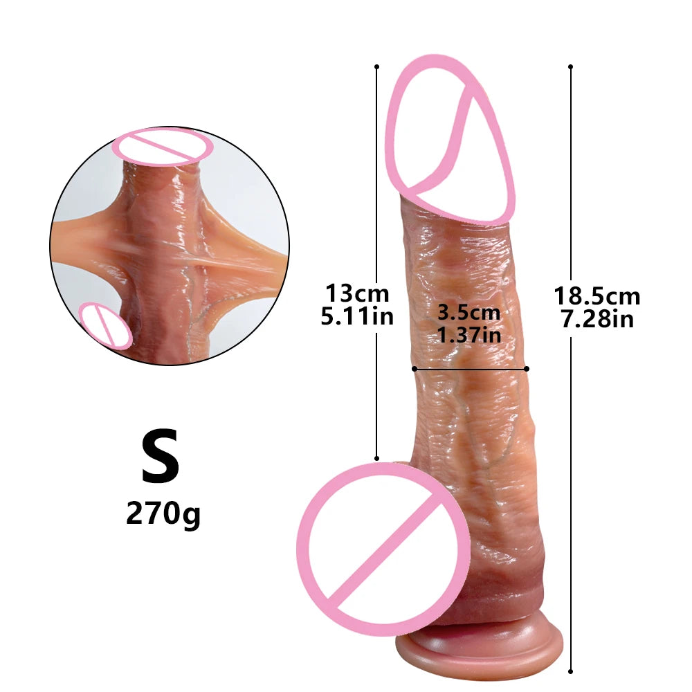 GlideSkin Realistic Sliding Foreskin Dildo – Vibrating, Suction & Strap-On Ready