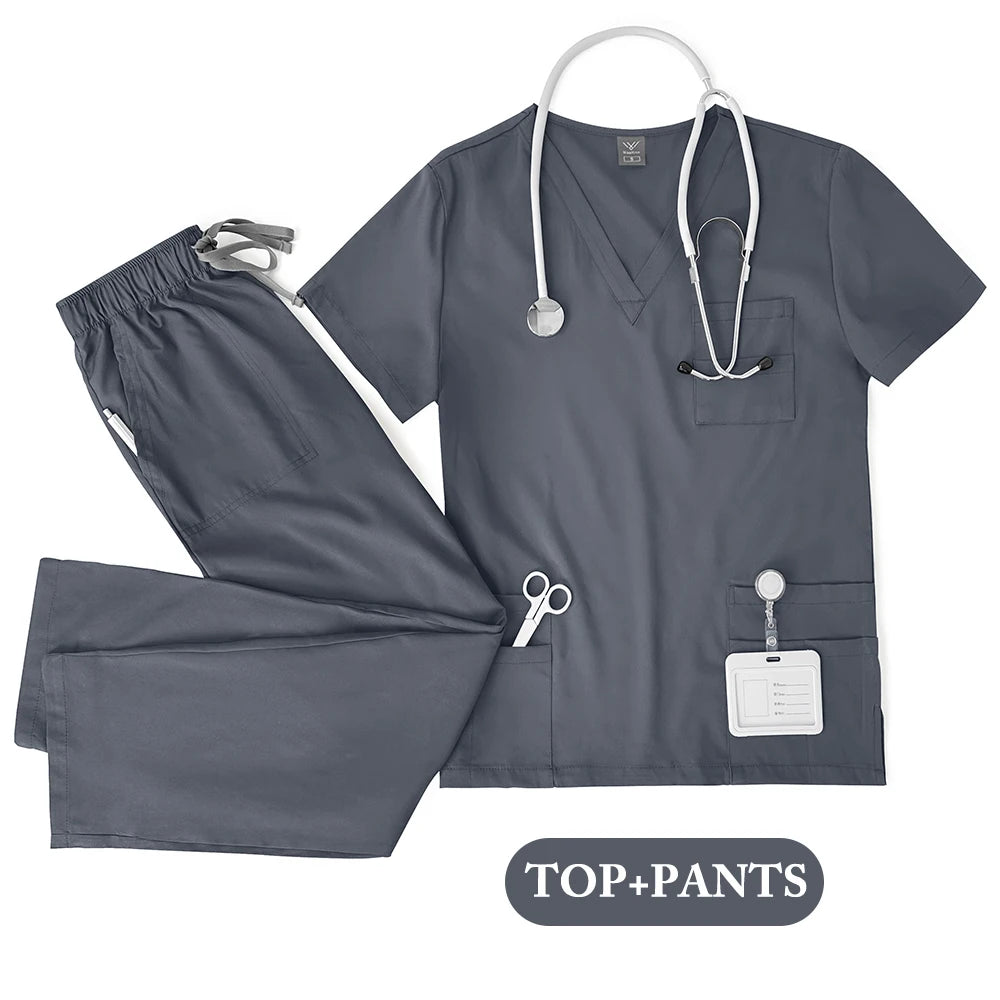 COLOURS Unisex Medical Scrub Set – Nurse & Doctor Uniform for Men and Women | Clinical Workwear Top & Pants for Hospital, Lab, Dental & Beauty Use