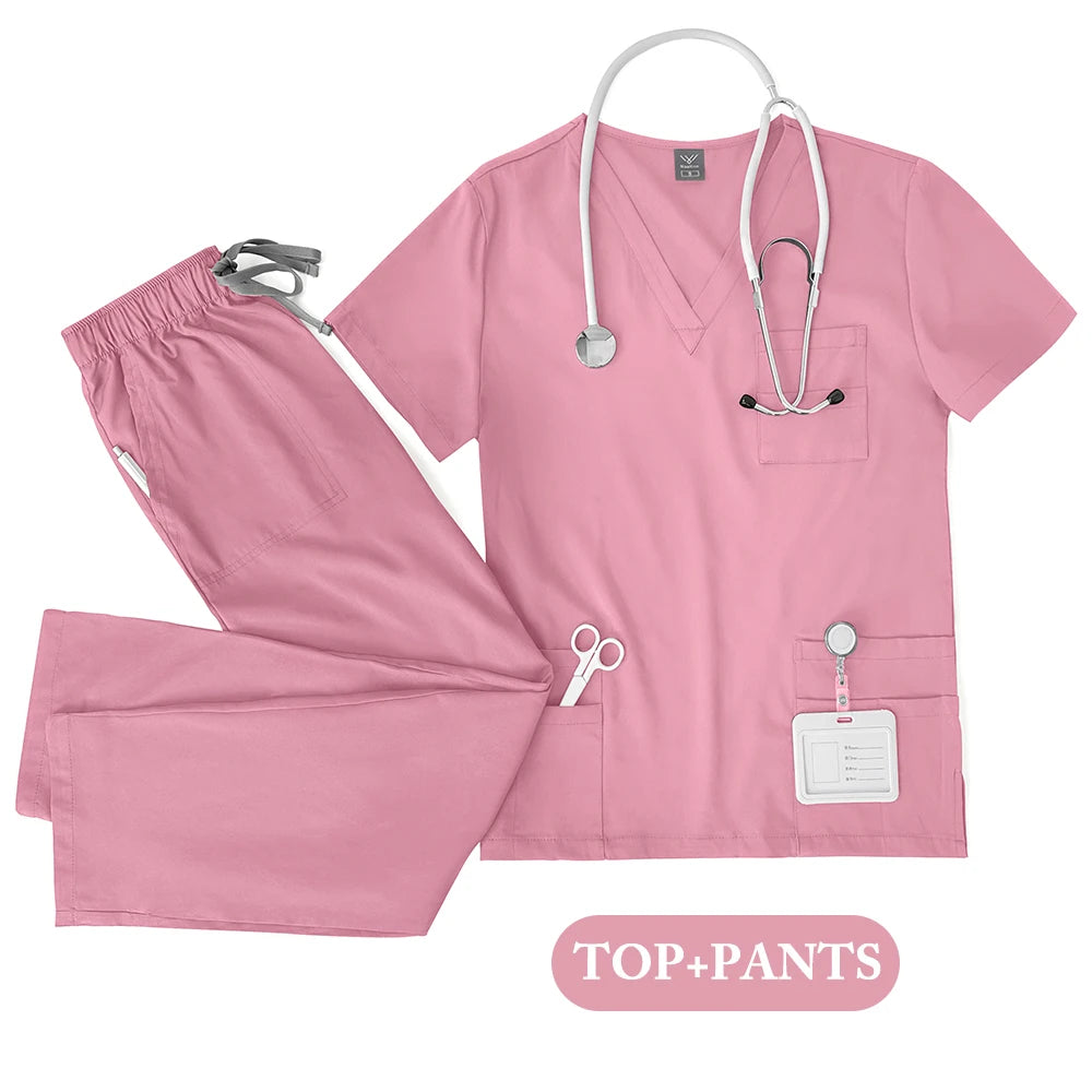 COLOURS Unisex Medical Scrub Set – Nurse & Doctor Uniform for Men and Women | Clinical Workwear Top & Pants for Hospital, Lab, Dental & Beauty Use