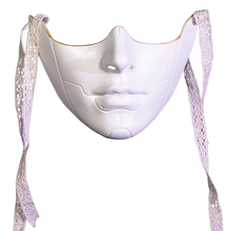 Mystique Masquerade Half-Face Mask – Unisex Costume for Cosplay & Halloween