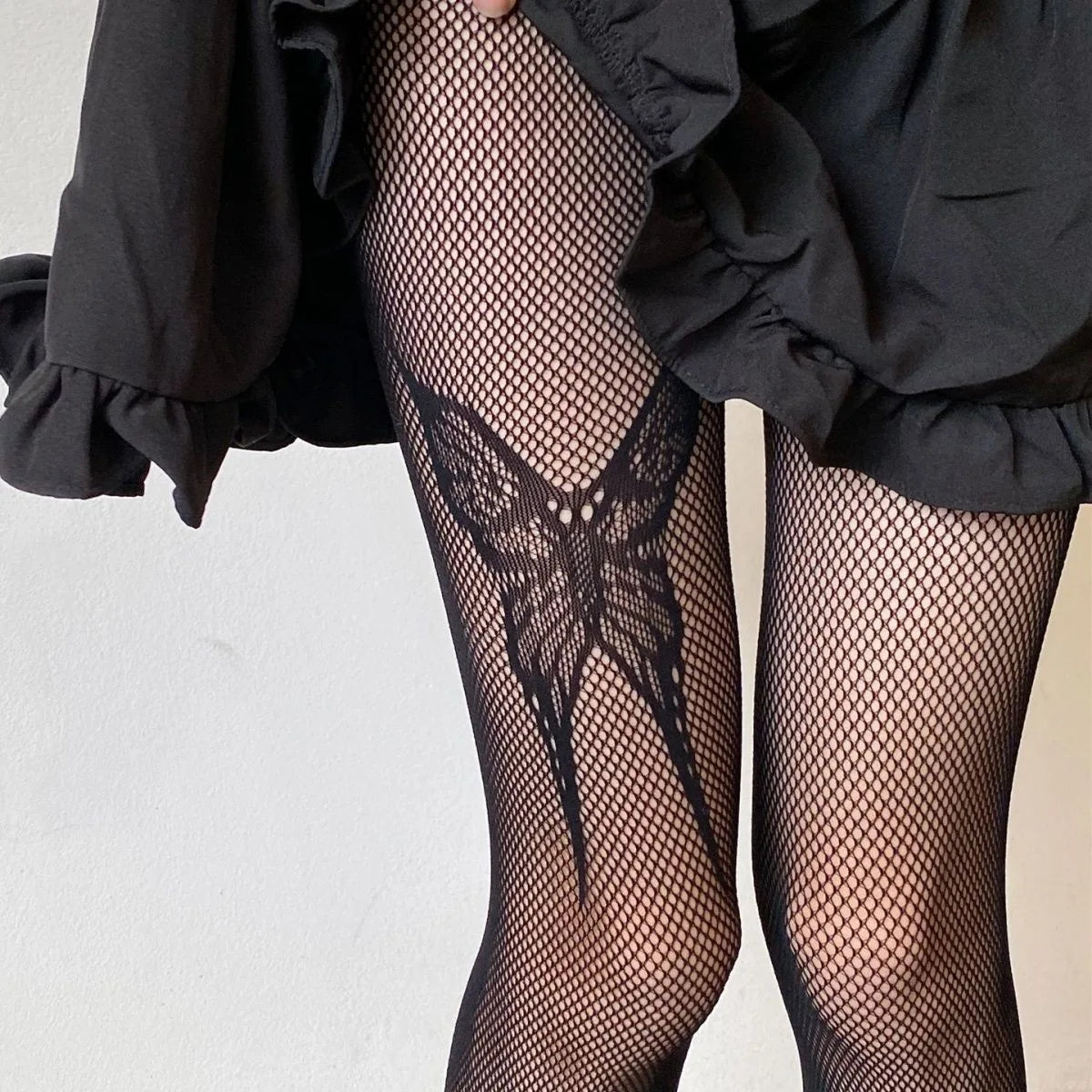 Gothic Allure – Sexy Lolita Fishnet Tights