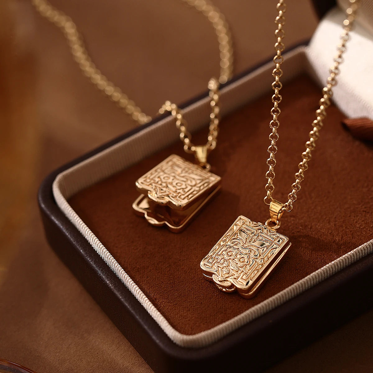 Blooming Love Heart Locket Necklace