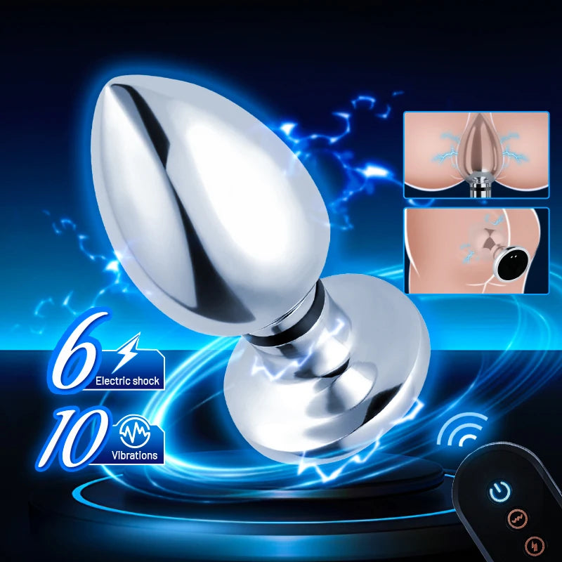 VoltPlug – Remote Electro-Stim Anal & Prostate Vibrator Unisex Pleasure Tool Adult Supplies Anal Masturbate Sex Toys