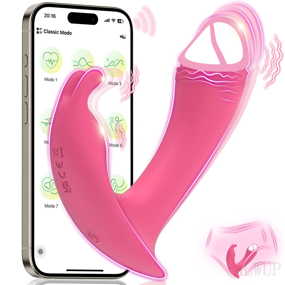 LushVibe – App-Controlled Wearable Vibrator for Clitoral & Vaginal Pleasure