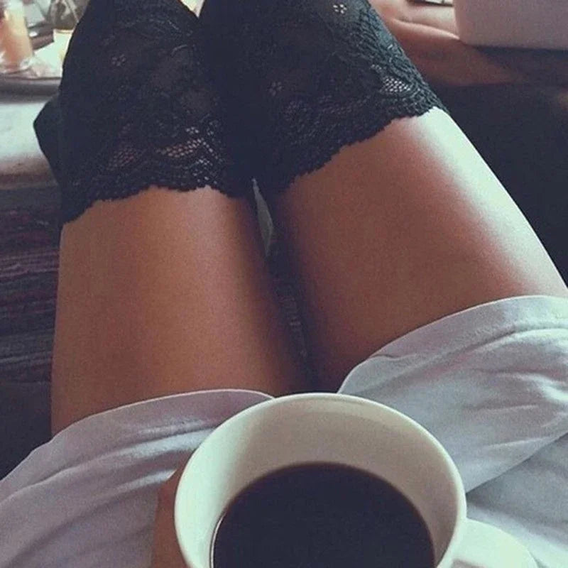 Seductive Lace-Up Thigh-Highs – Winter Warm & Stylish
