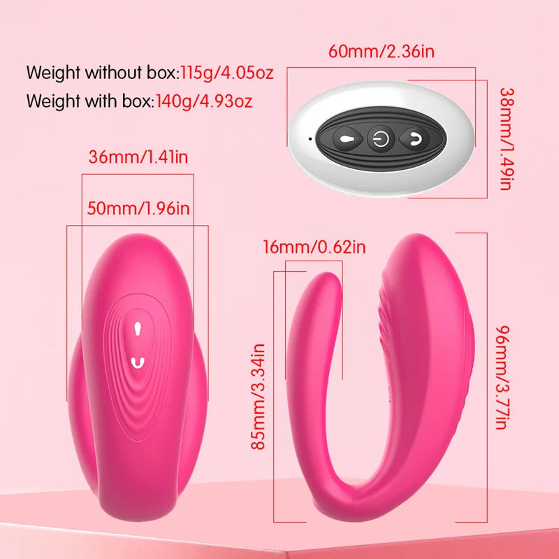LoverVibe U-Shape Wearable Vibrator – Remote Control Pleasure for Two