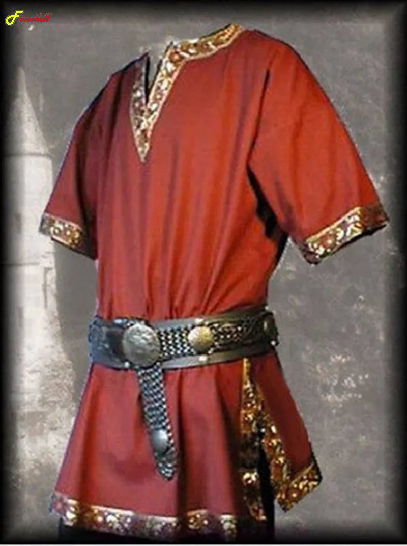 Medieval Renaissance Nobleman Tunic – Aristocrat, Knight & Warrior Cosplay Costume for Men