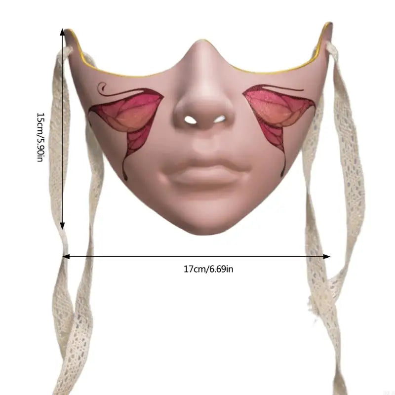 Mechanical Beauty Masquerade Mask – Aesthetic Half-Face Mask for Halloween, Cosplay & Parties