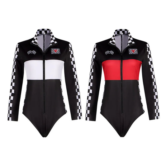 Sexy Race Queen Bodysuit – Long Sleeve Sexy Driver Costume Formula 1