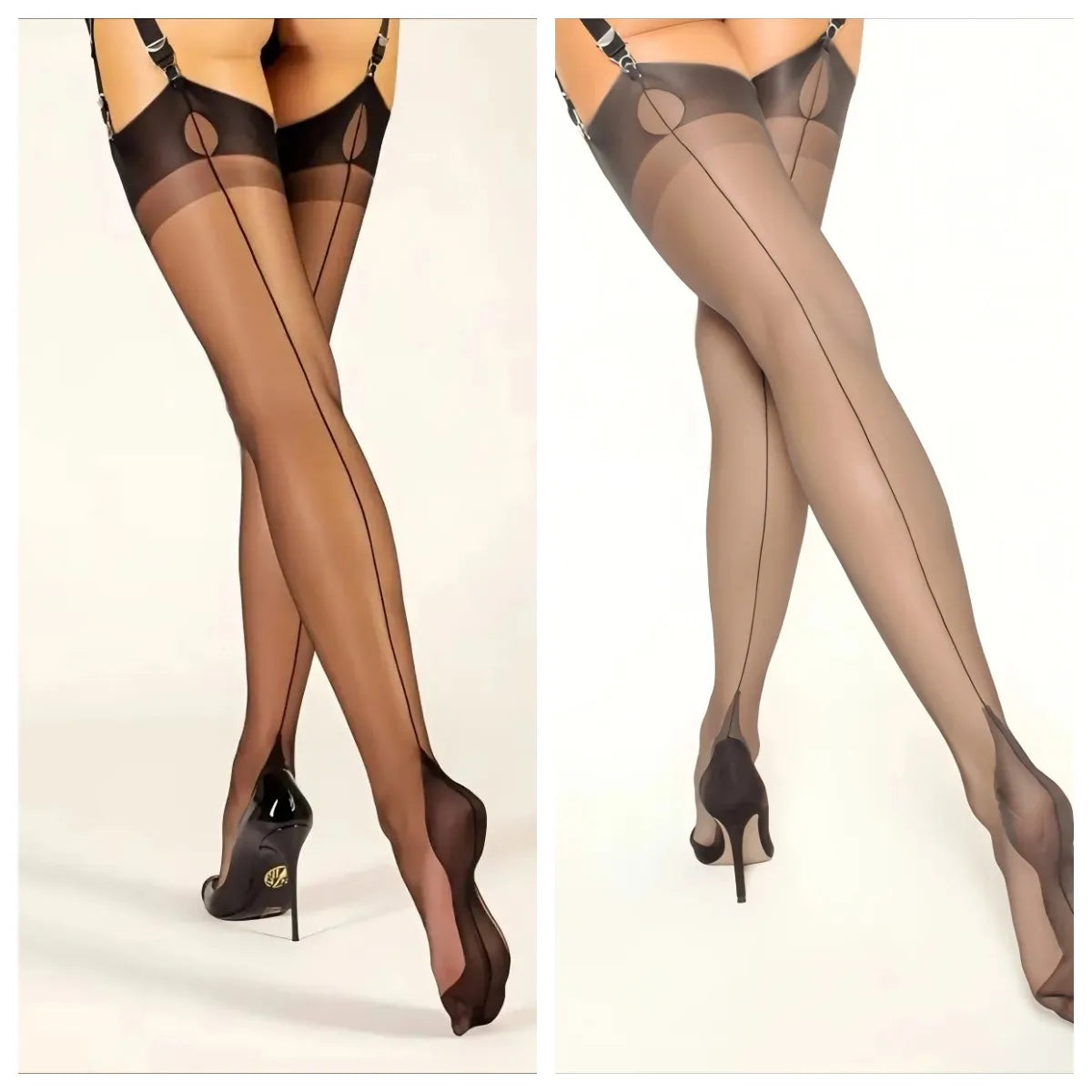 Sexy Ultra-Thin Retro Nylon Hosiery for Women
