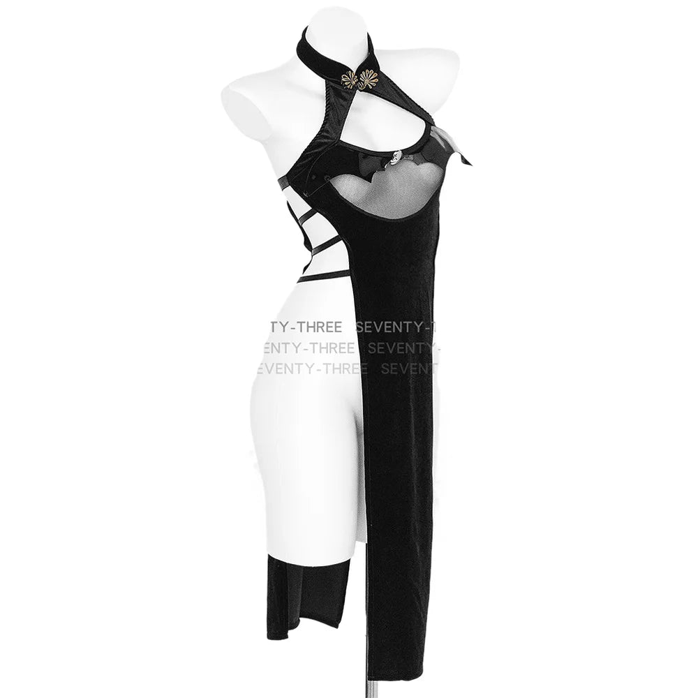 Women’s Anime Demon Costume – Bat Wing Devil Dress for Cosplay & Halloween