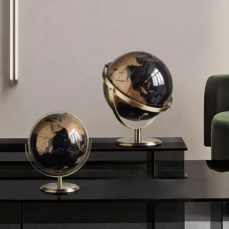 Creative Rotating Metal Globe