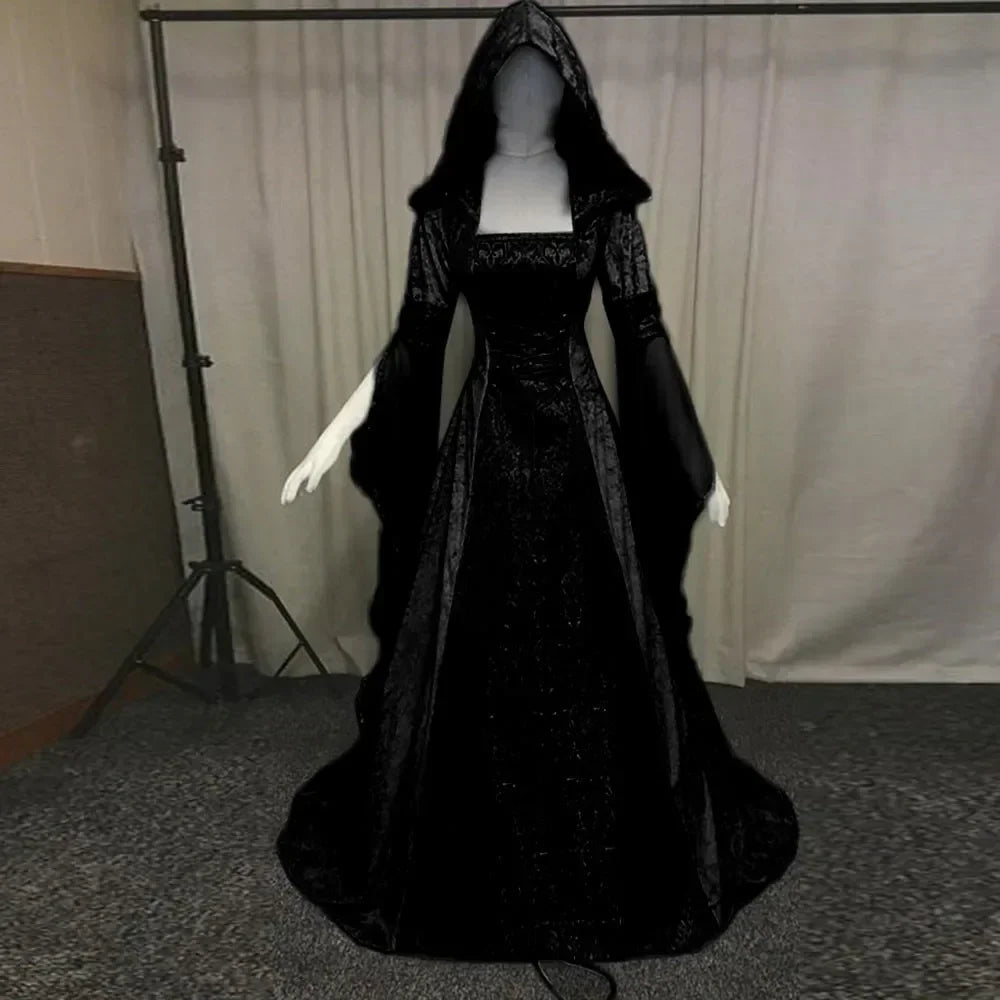 Deluxe Medieval Witch Maxi Dress