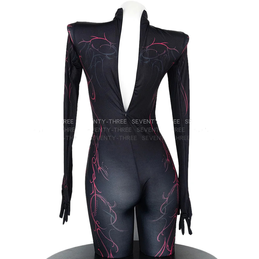 Sexy Vine Demon Bodysuit for Women – Sinfully Seductive Mutant Cosplay Costume with Pantyhose Style Fit