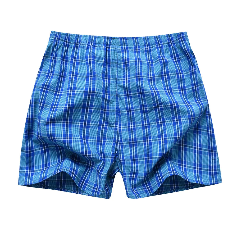 Everyday Comfort – 5PCS Men’s Cotton Plaid Boxers