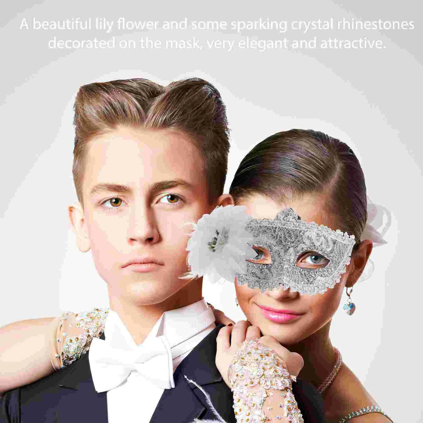 Colours - Lady Vintage Lace Venetian Masquerade Mask – Elegant Eye Mask for Weddings, Halloween, & CosplayEye Mask Cosplay Fancy Party Dress