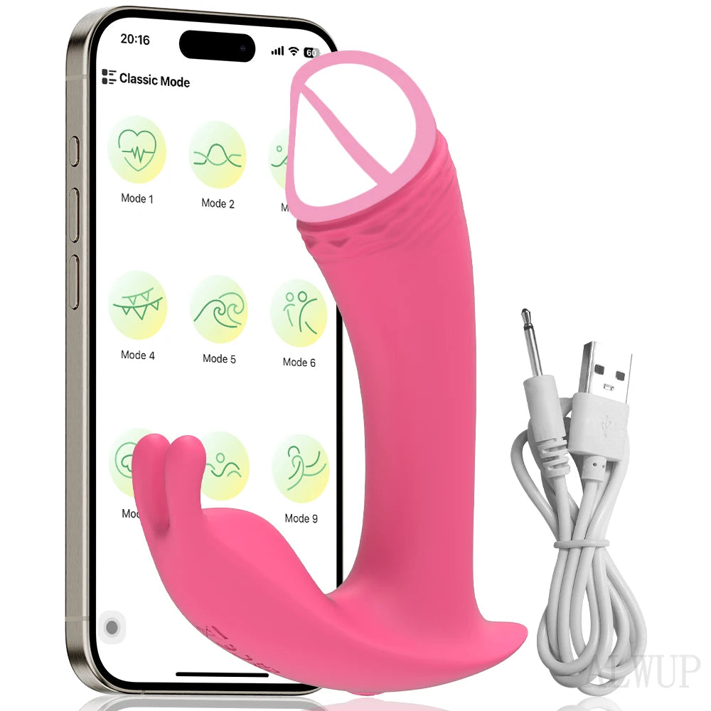 WhisperWear™ Outdoor Wearable Vibrator – Clitoral Stimulator & Vagina Dildo Massager
