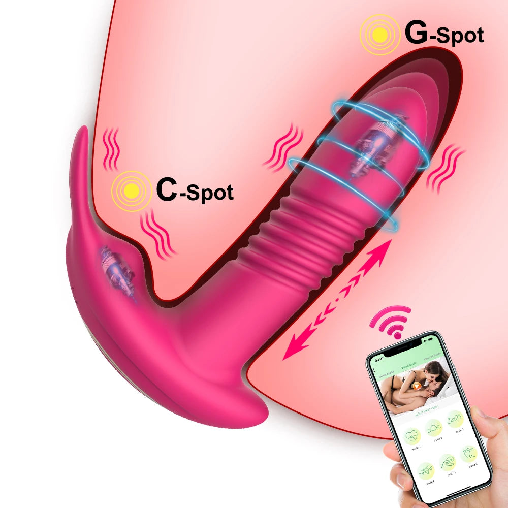 LushVibe – App-Controlled Wearable Vibrator for Clitoral & Vaginal Pleasure