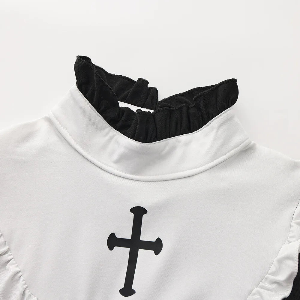 Women's Dark Nun Costume – Stylish Halloween Dress for Cosplay & Themed Parties Sexy Uniform Roleplay