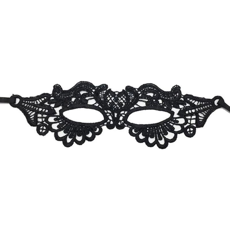 Sexy Black Lace Eye Mask – Erotic Masquerade Cosplay Accessory for Women’s Roleplay, Dance Parties & Intimate Fantasy