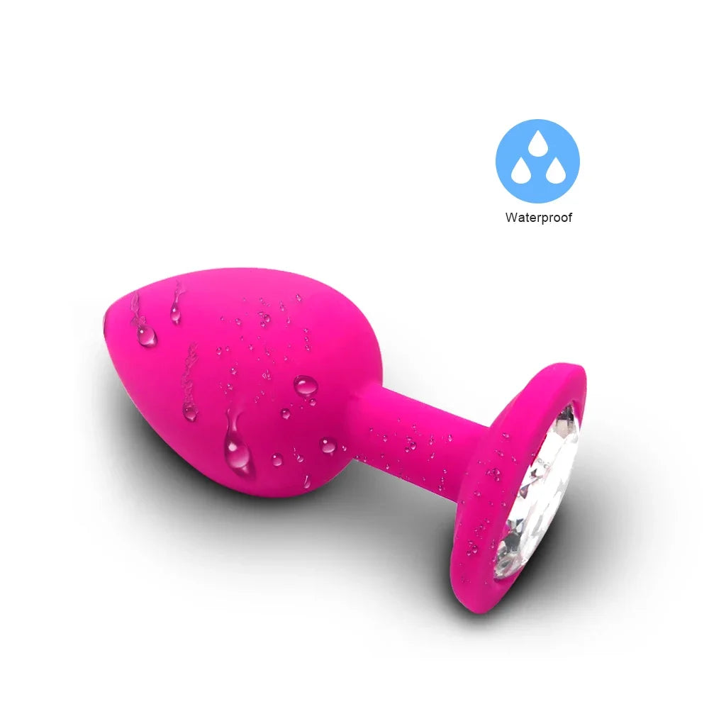 PulsePlug Silicone Anal Vibrator Set – Unisex Bullet-Style Butt Plugs