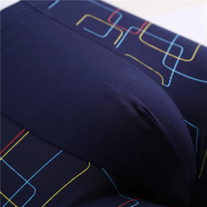 Men’s Bamboo Fiber Boxer Shorts – Breathable Modal Underwear, Striped Plus Size L–5XL