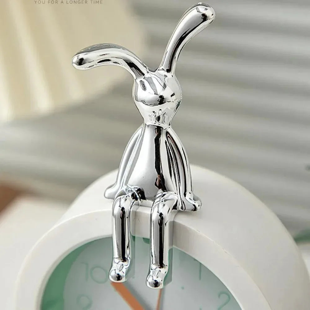 Long-Eared 3D Rabbit Figurine – Creative & Fun DIY Ornament for Home, Car, and Desk Decor