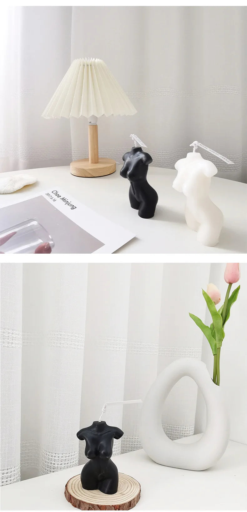 Female Body Scented Candle – Handmade Aromatherapy Decorative Sculpture for Home & Photography