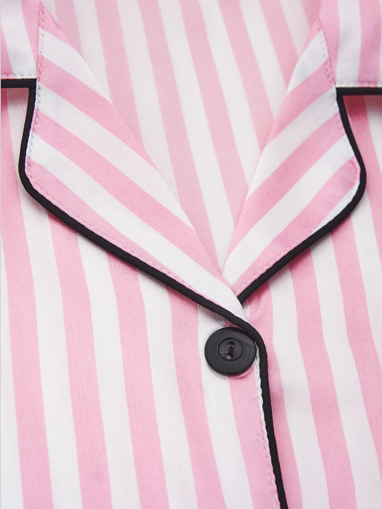 Classic Striped Satin Pajama Set