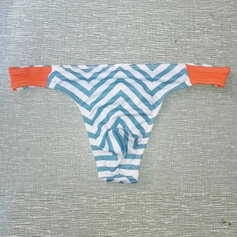 Men’s Low Waist Swim Trunks – Quick-Dry Bikini Style