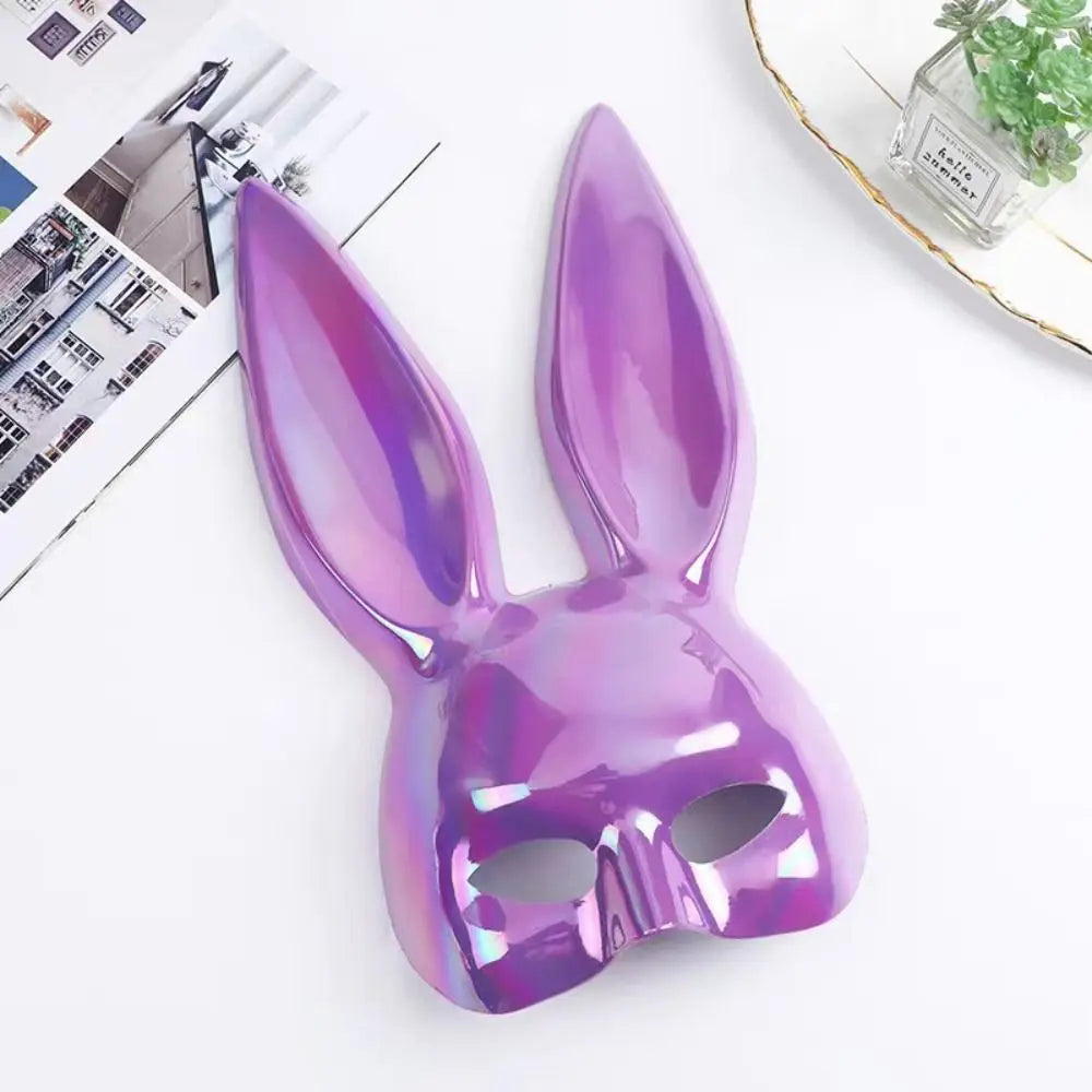 Colourful Rabbit Ear Cosplay Mask – Sexy Bunny Ears Half Face Cover