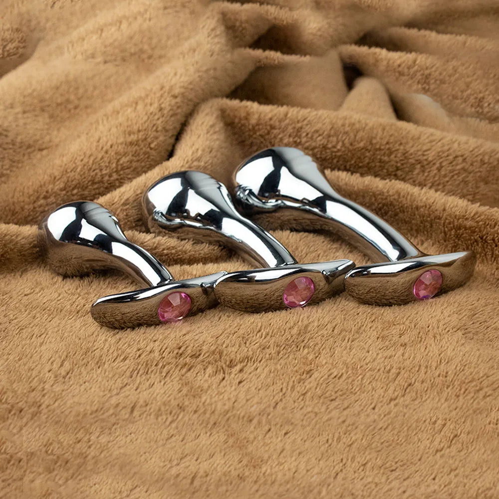 TitanGem – Stainless Steel Anal Plug with Crystal Base